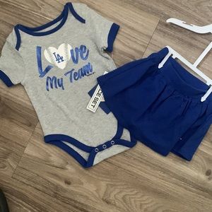 Dodgers girls 2 pc set